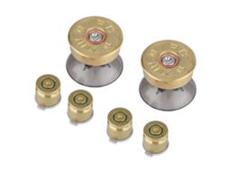 Aetheria kit de Botões de Bala de Metal Dourado e Joysticks para Controle Ps4 (6 Peças)