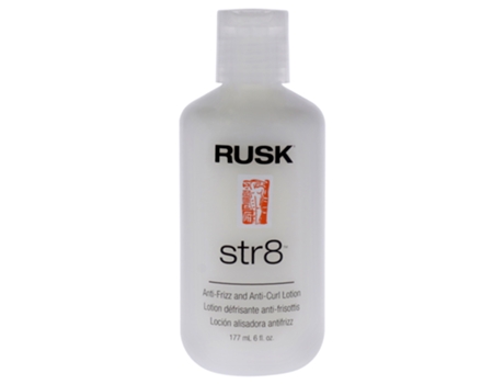 Loção anti-frizz e anti-ondulação Str8 da RUSK para unissex - loção de 6 onças