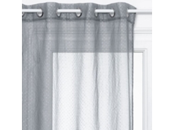 Cortina Transparente 3d - Cinza - 140x240 Cm - Cinza - Atmosphera Interior Designer