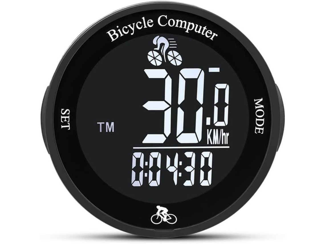 Sensor De Velocidade Para Ciclismo De Estrada, Ciclocomputador Com Fio, Velocímetro Para Bicicleta Com Luz De Fundo Automática Ip67 (preto)