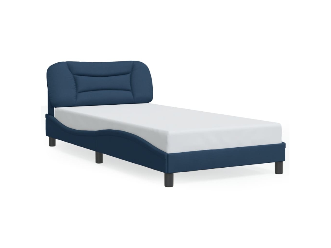 Bed Frame, Bed Frames Vidaxl Azul Tecido (100 X 200 Cm)