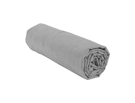 Lençol de baixo ajustável HOME LINGE PASSION HP71769 (Cama dupla - Microfibra - Cinzento claro)