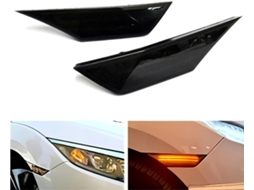 Piscas De Led, Indicador Lateral Âmbar Sequencial, Luz De Posição Lateral Branca, Drl Para Civic Sedan De 10ª Geração