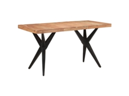 Dining Table, Dining Tables Vidaxl Preto Madeira De Acácia (140 X 70 X 76 Cm)