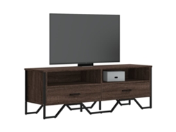 Vidaxl Móvel De Tv 122x34x41 Cm Derivados De Madeira Carvalho Castanho