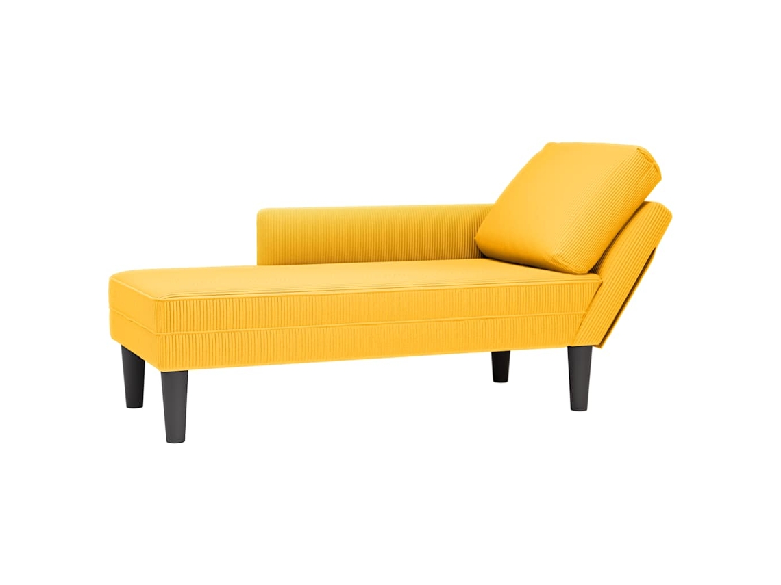 Chaise Lounge, Chaise Lounges Vidaxl Amarelo Tecido