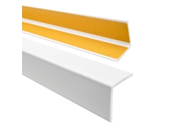 Perfil Angular Autoadesivo Quest Pvc 27x27 Mm, L-form, Branco, 110 Cm