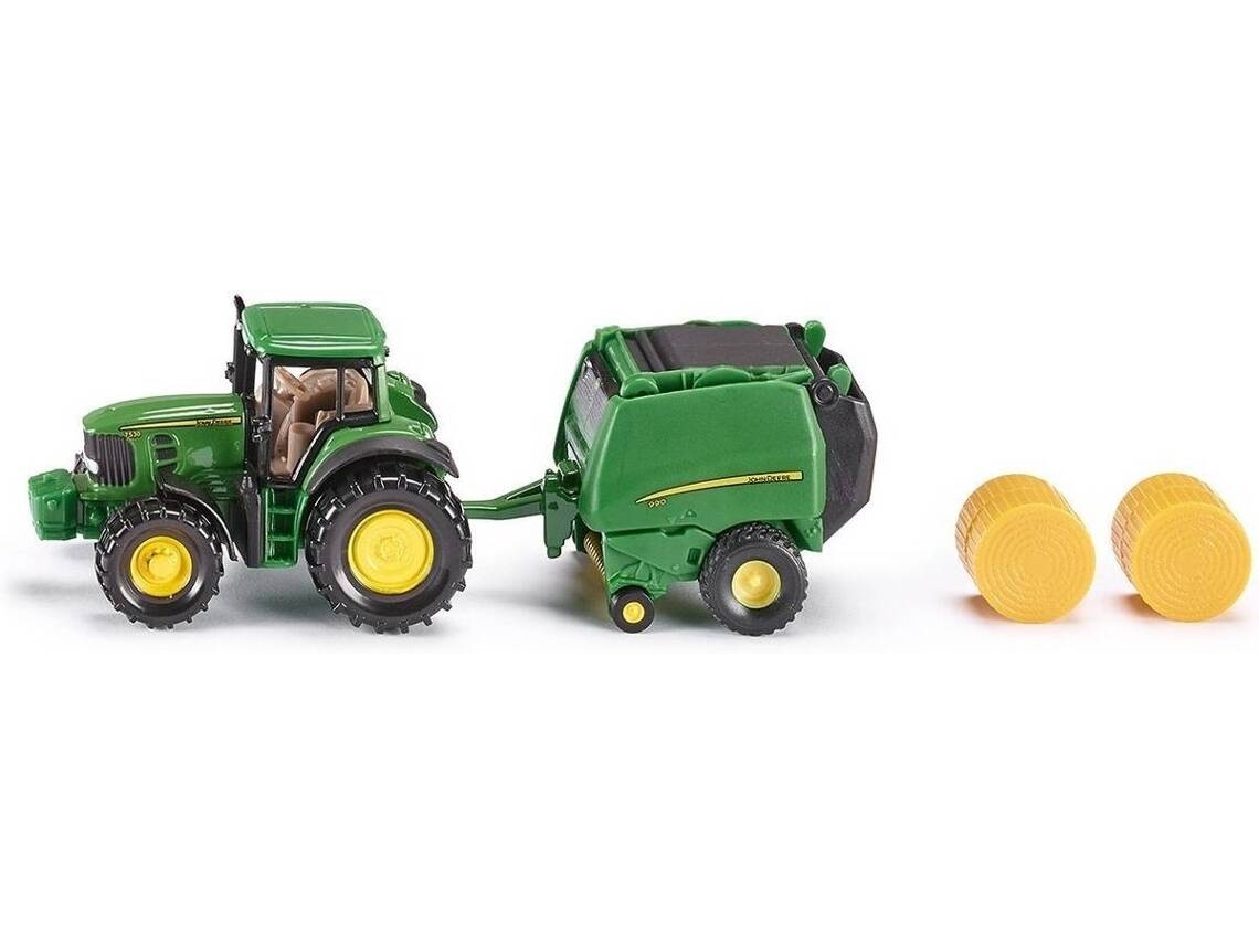 Trator John Deere com Prensa SIKU de Brincar (Idade Mínima: 3 - Transportes)