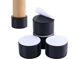 Lurelia Elevador Para Móveis, Conjunto De 4, Reforçado, Em Feltro, Em Tecido Tnt, Para Cama, Sofá E Mesa, 5 Cm, Preto/branco, 225 Kg
