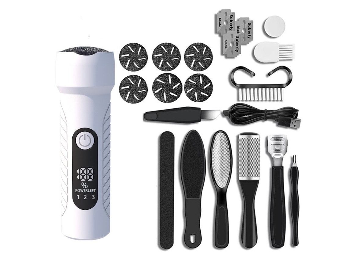 Conjunto Manicure/Pedicure Kit Profissional de Cuidados com Os Pés Casa CHRUI Cor Da Arma Branca
