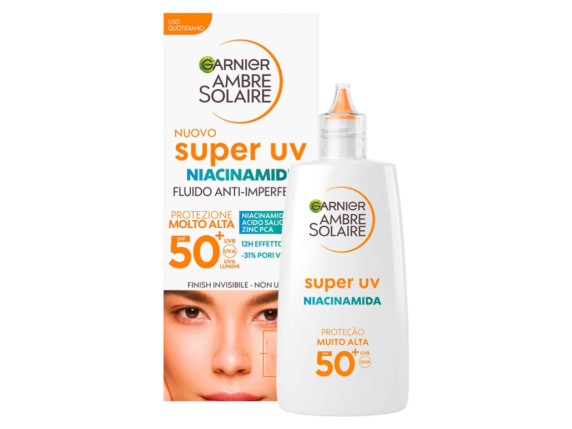 Protetor Solar GARNIER AMBRE SOLAIRE Fluído Anti-Imperfeições SPF50+ (40 ml)