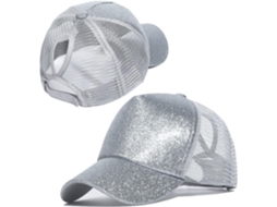 Boné com Abertura para Rabo de Cavalo, Tela, Praia, Verão, Snapback | S/MARCA