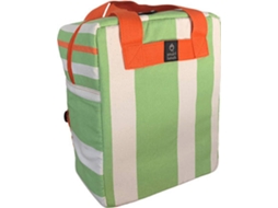 Geleira Backpack SMARTLUNCH Riscas (Verde - 26x16x32 cm- Tecido Algodão, Tecido Isótérmico)