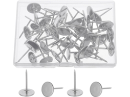Lurrose 50-tachinhas Metálicas Planas 2, 5cm X 1, 5cm Tachinhas Longas Resistentes Para Estofamento Com Caixa De