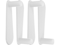 Ukcoco Conjunto De 4 Pés Pressão Para Mosquiteiro, Acessório Para Mosquiteiro De Quarto, Plástico Branco, Leve E Fácil