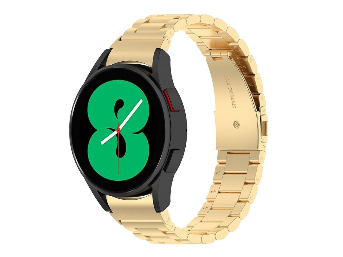 Pulseira De Relógio De Metal De Aço Inoxidável Com Três Contas
