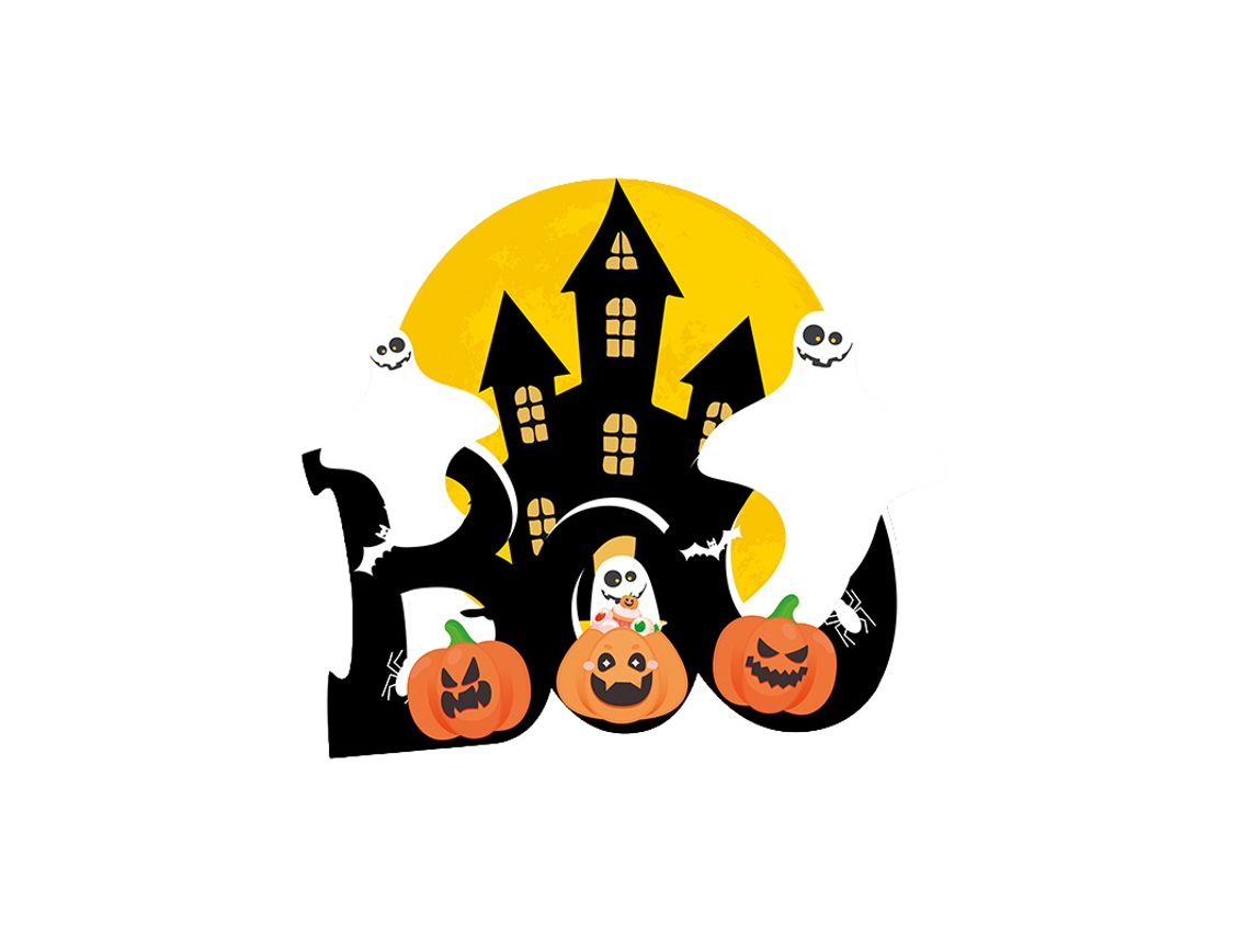 Laxiscreed Bandeira De Halloween Para Mala De Carro Com Estilo Terror E Elementos De Esqueletos Diversos