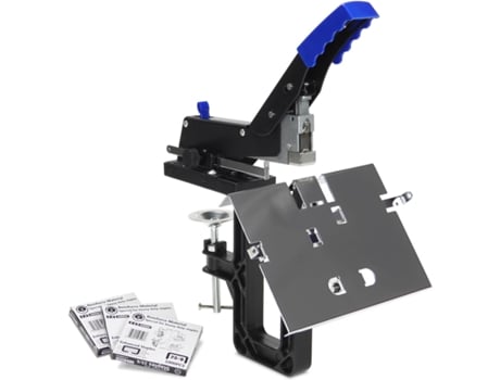 Grampeador Manual Sh-04 De Alta Resistência, Para Grampeamento Em Lombada E Plano.