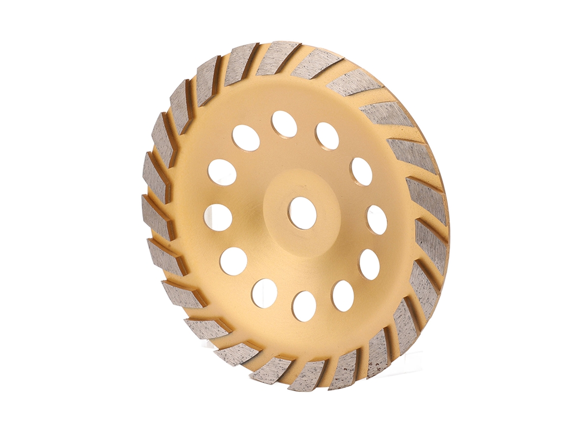 Disco De Esmeril Diamante Turbo Resistente À Oxidação Corte Suave 230mm Id 22mm Ouro Com Arandela