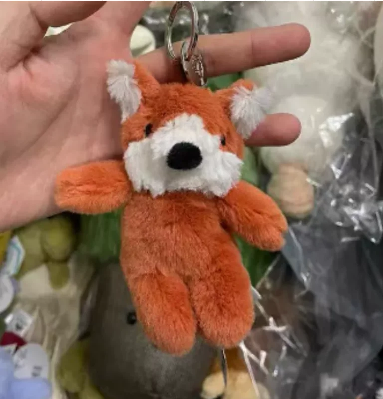 Chaveiro De Pelúcia De Raposa Fofa, Pingente De Brinquedo Macio. Decoração Para Bolsa.