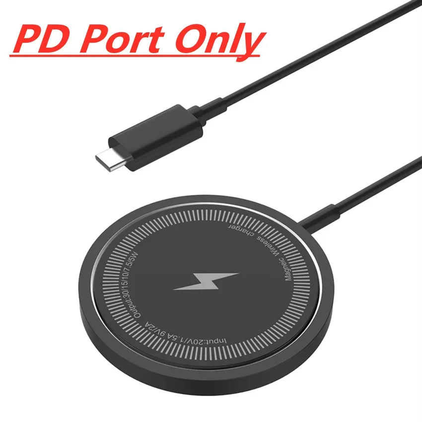 Carregador Magnético Sem Fio De 30 W Para Iphone 15, 14, 13, 12, 11 Pro Max Airpods Pd Magsafe, Carregador De Telefone Com Carregamento Rápido