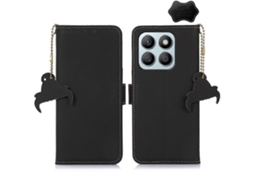 Capa De Couro Magnética Rfid Para Celular Honor X8b