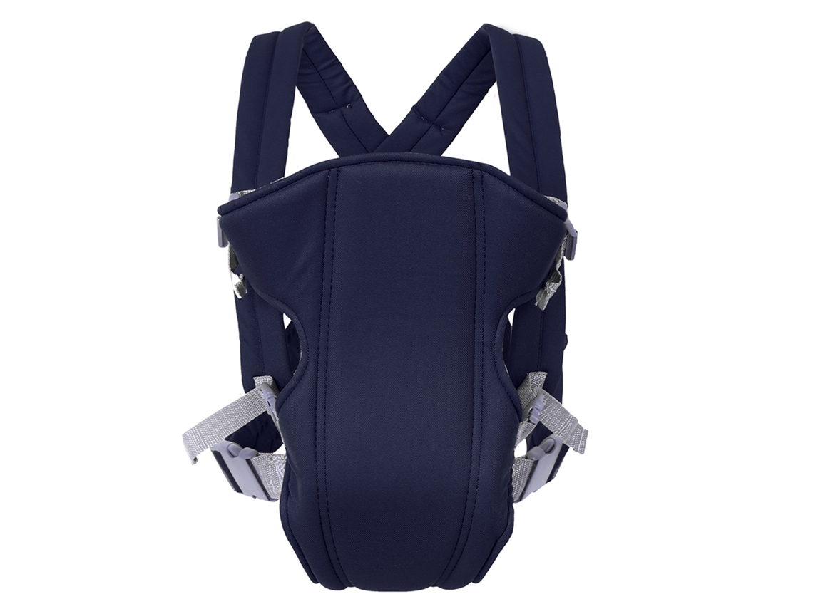 Mali porte bebê para Recém nascido Infantil Mochila Respirável Frente Costas Enrolamento (azul Marinho)