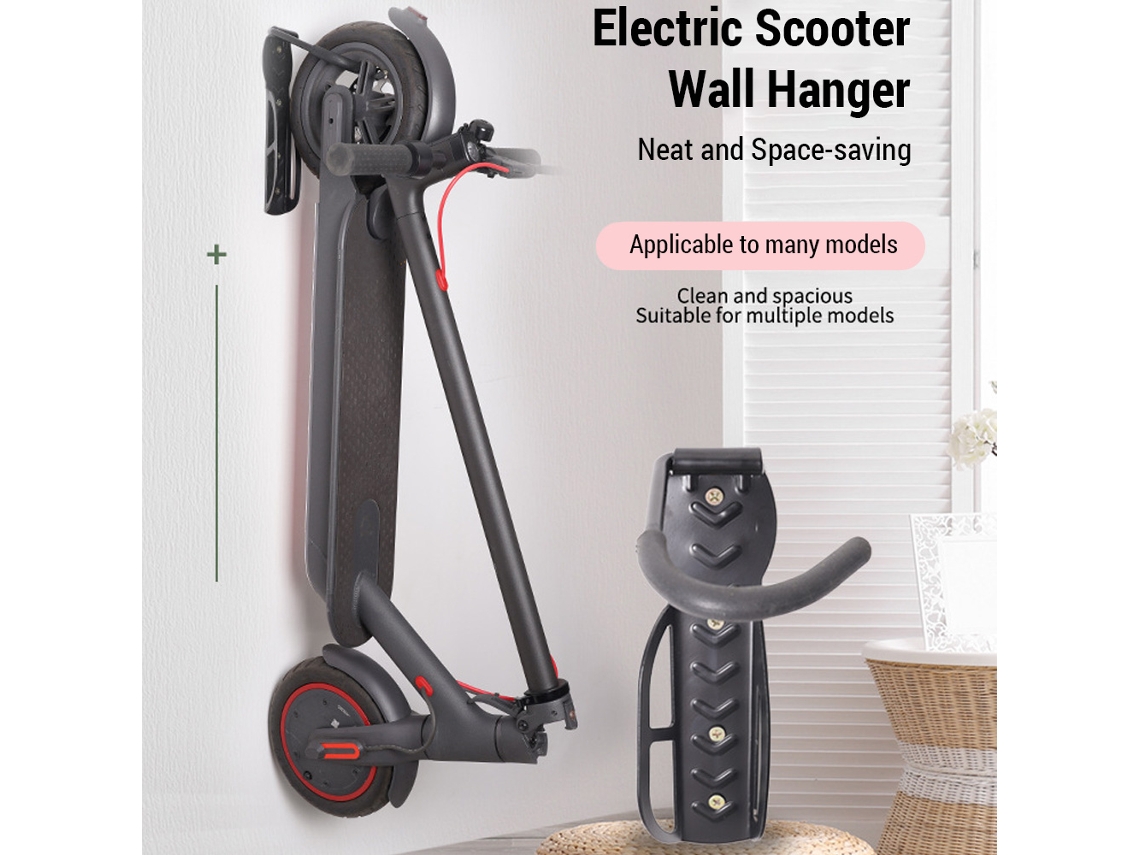 Suporte De Parede Para Scooter Elétrico Gancho Vertical Aço Compatível Com M365 M365pro Kugoo M4