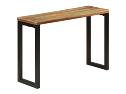 Vidaxl Mesa Consola 110x35x75 Cm Madeira Recuperada Maciça