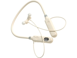 Auricolari Design Confortevole Archetto Da Collo Beige Wireless Isolamento Acustico E Leggeri, Per Sport E Viaggi