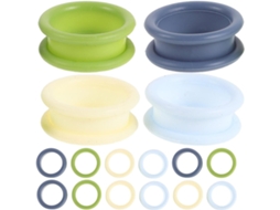 16 Aneis de Silicone para Tsoura: Flexíveis para Parapar os pelos.