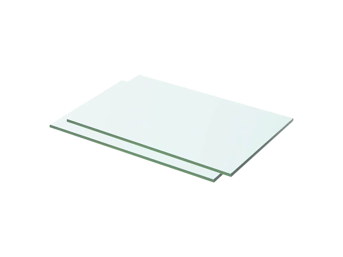 Vidaxl Prateleiras 2 Pcs 50x25 Cm Vidro Transparente