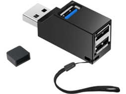 Lurelia Hub Usb-c, 4 Portas, Pd 100 W, Preto