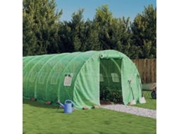 Vidaxl Estufa Com Estrutura De Aço 30 M² 10x3x2 M Verde
