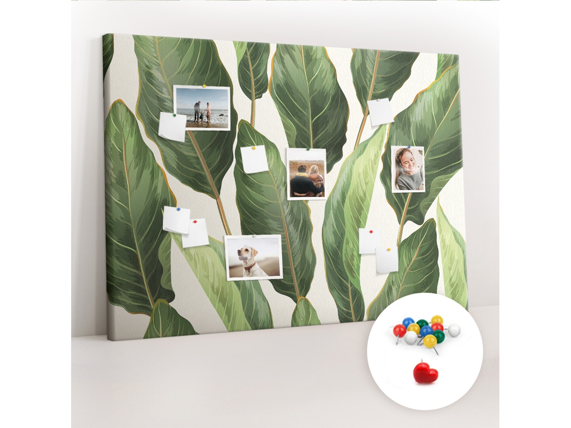Painel De Cortiça Para Parede Folhas De Palmeira Para O Escritório Espelharte (140x100 Cm)