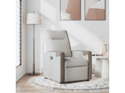Cadeira Reclinável Tecido Cinzento Nuvem Lovely Home