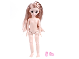Primerox boneca Fashionável 30cm com Articulações Móveis Sapatos Presente para Menina