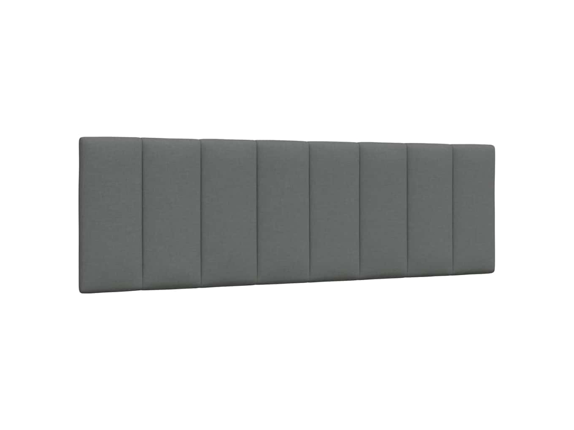 Vidaxl Almofadão De Cabeceira Hanko 160 Cm Tecido Cinzento-escuro