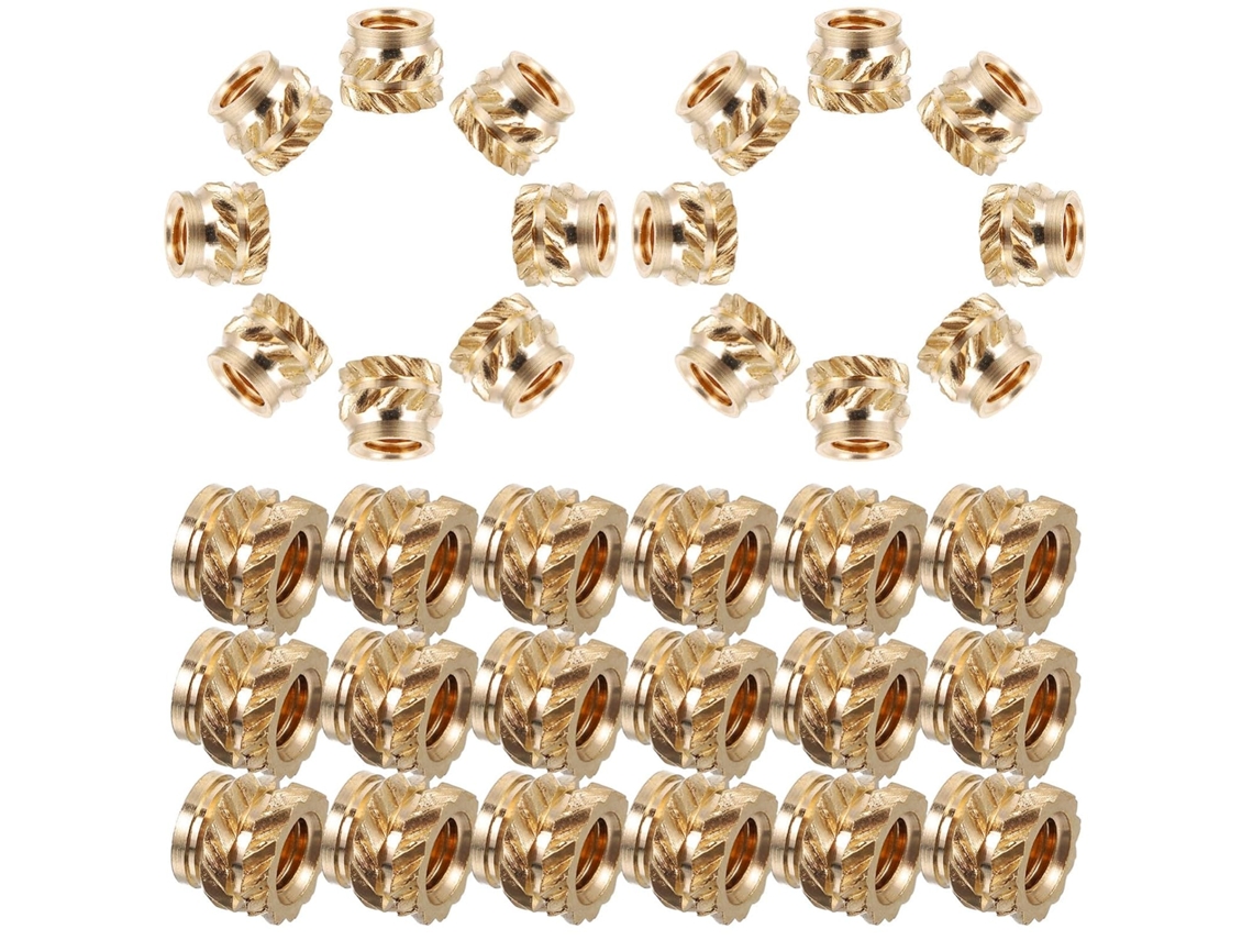 Amosfun Conjunto De 50 Porcas Inserção Metálicas Para Impressão 3d Com