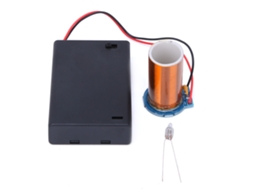 Kit Diy Tesla Coil Mini Bateria Encendido Remoto Sin Arco Electrónico Terminado