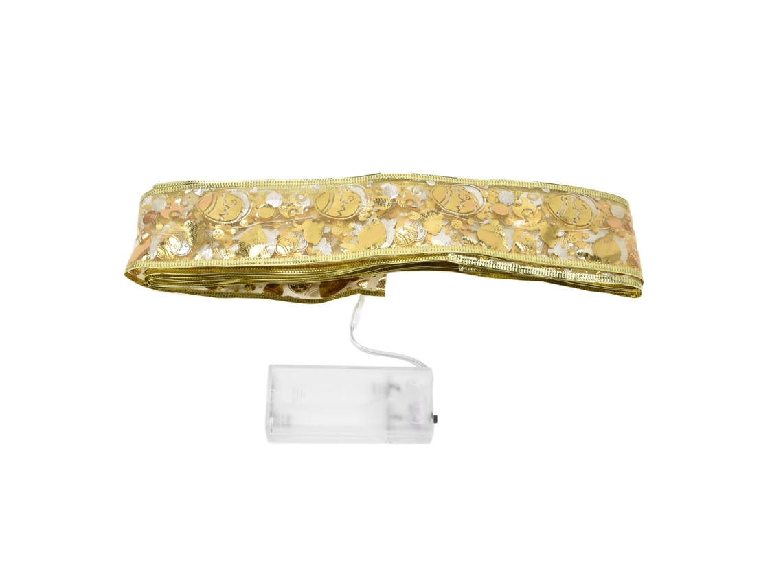 Laxiscreed Fita Led Fairy Ouro De 5m Para Decoração De Páscoa, Festas E Ambientes Coloridos