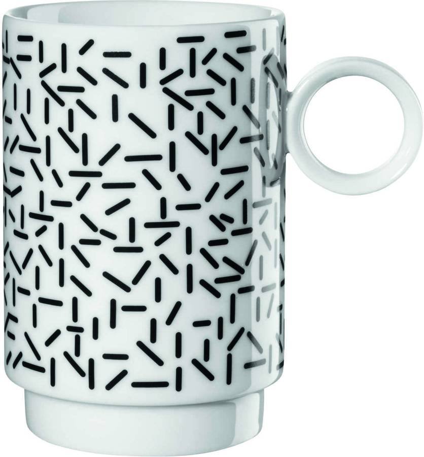 Conjunto 2 Canecas ASA Memphis Traços (Porcelana - 250 ml)
