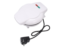 Máquina portátil de donuts 7 buracos 1200w branca com revestimento antiaderente para casa