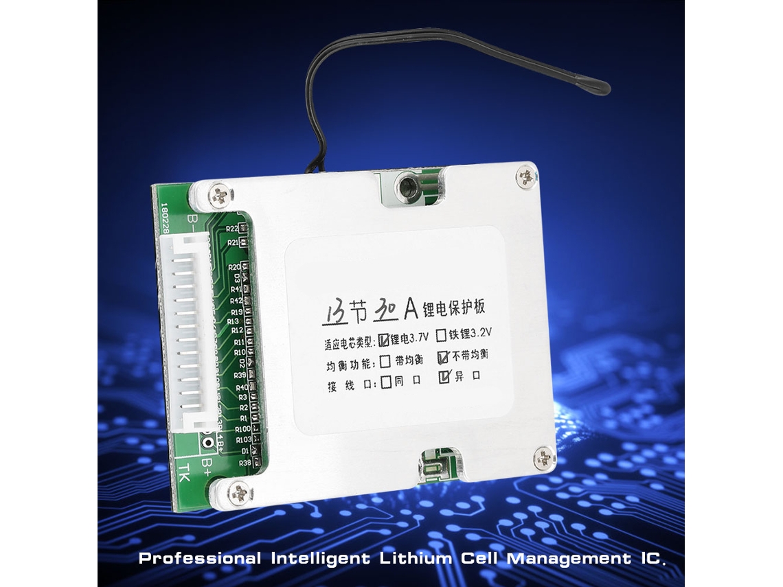 Laxiscreed Placa De Proteção De Carga Para Bateria Lítio 13s 30a Compatível Com Pcb