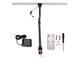 Rebe-lâmpada De Mesa De Pinça Com Cabeça Dobrada Led Para Estudo, Escritório, Quarto, 100‑240v, Plug Us, Luz Cuidadosa Para Os Olhos