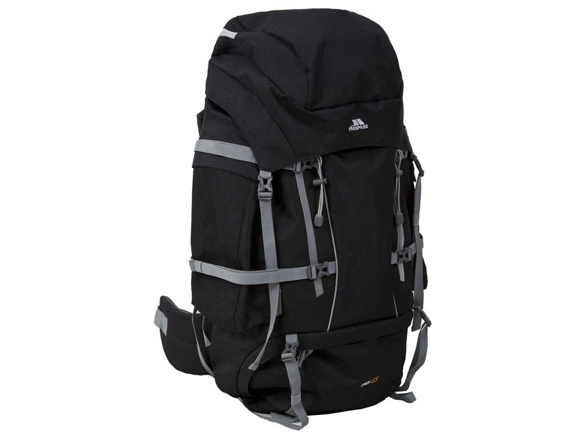 Mochila de Montanha TRESPASS Trek (81-90 L - Preto)