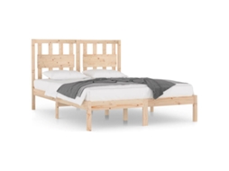 Estrutura de Cama 160x200 Cm Pinho Maciço MAISON EXCLUSIVE