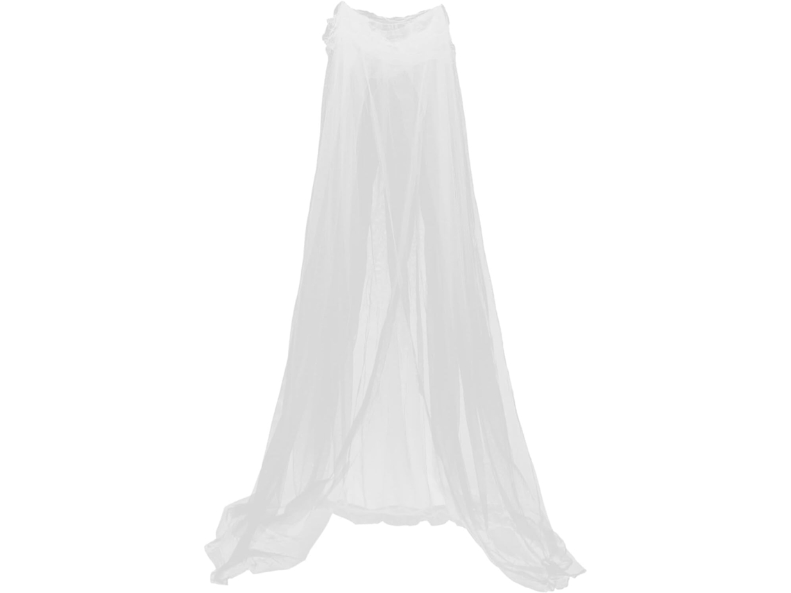Mosquiteiro Em Formato De Cúpula Garvalon Para Cama Casal, Estilo Princesa, Branco, Malha De Alta Densidade, Cortina