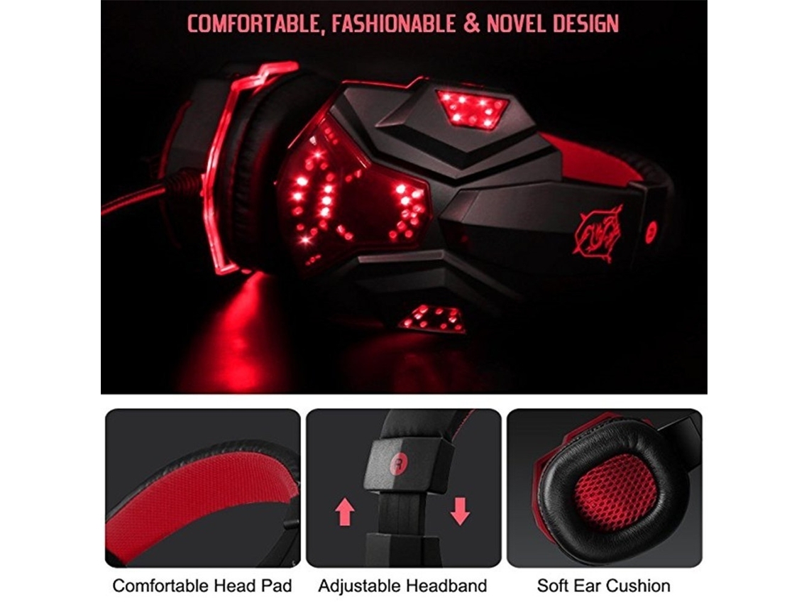 Fones de Ouvido LAXISCREED com Faixa Iluminada