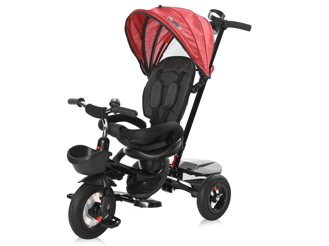 Triciclo Evolutivo Zippy Air Com Assento Reversível E Rodas De Borracha Lorelli - Rojo